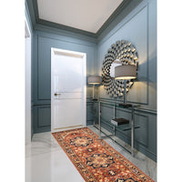 Hand-knotted Jules-Sultane Dark Copper Wool Soft Rug