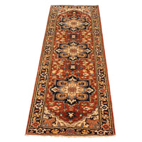 Hand-knotted Jules-Sultane Dark Copper Wool Soft Rug