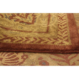 Hand-knotted Karma Brown Wool Soft Rug