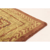 Hand-knotted Karma Brown Wool Soft Rug