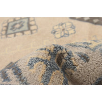 Hand-knotted Royal Kazak Beige Wool Soft Rug