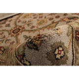 Hand-knotted Royal Mahal Light Grey Wool Soft Rug