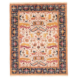 Premium Hand-knotted Heritage Cream Wool Soft Rug
