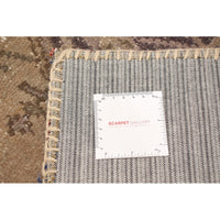Hand-knotted Vintage Anatolia Patch Khaki Wool Soft Rug