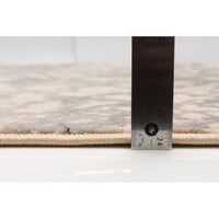 Leaf Pattern Ivory Taupe Soft Rug