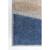 Ivory Blue Indoor/ Outdoor Rug