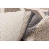 Ivory Blue Indoor/ Outdoor Rug