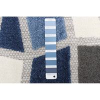 Ivory Blue Indoor/ Outdoor Rug