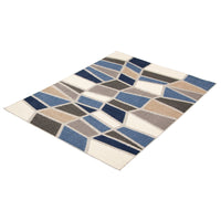 Ivory Blue Indoor/ Outdoor Rug