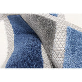 Ivory Blue Indoor/ Outdoor Rug