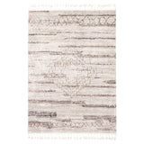 Ivory/ Copper Tassel Bohemian & Eclectic Soft Rug