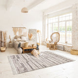 Ivory/ Copper Tassel Bohemian & Eclectic Soft Rug