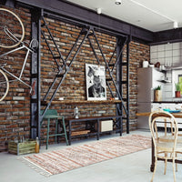 Ivory/ Copper Tassel Bohemian & Eclectic Soft Rug