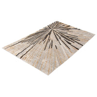 Abstract Ivory Taupe Modern & Contemporary Soft Rug