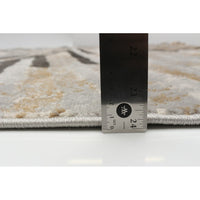 Abstract Ivory Taupe Modern & Contemporary Soft Rug