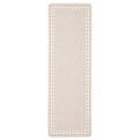Chocolate Bordered Indoor/ Outdoor Rug
