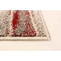 Ivory Blue Wave Casual Soft Rug
