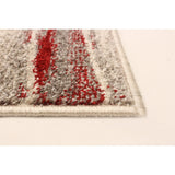 Ivory Blue Wave Casual Soft Rug