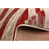 Ivory Blue Wave Casual Soft Rug