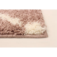 Modern & Contemporary Pink Area Rug Shag