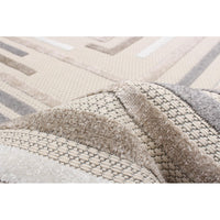 Blue Bordered Indoor/ Outdoor Soft Rug
