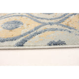 Trellis Valencia Casual Light Blue Soft Area Rug