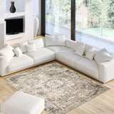 Scarlett Collection Ivory Velvet Casual Soft Area Rug
