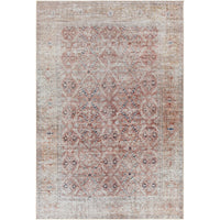 Traditional Floral Machine Washable Area Soft Rug