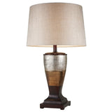 Exotic Brown and Gold Wide Stripe Table Lamp - Large