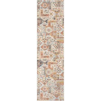 Elizabeth Global Vintage Patchwork Pattern Ivory Area Rug