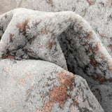 Modern Abstract Distressed Grey Blush Glam Soft Area Rug