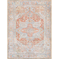 Traditional Medallion Machine Washable Area Soft Rug