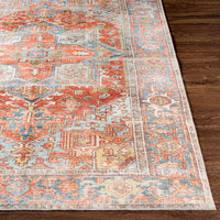 Traditional Medallion Machine Washable Area Soft Rug