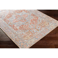Traditional Medallion Machine Washable Area Soft Rug