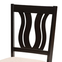 Fenton Modern and Contemporary Transitional 2-PC Dining Chair Set