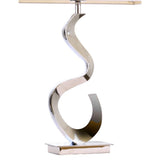 Finesse Decor Abstract Chrome Table Lamp