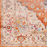 Wideman Vintage Persian Traditional Red and Beige Soft Area Rug