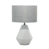 Grey Cement Modern Table Lamp 22 x 14 x 14