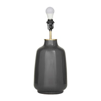 Grey Stoneware Modern Accent Lamp - 14 x 13 x 26