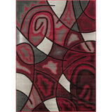 Abstract Modern Contemporary Swirls Pattern Soft Area Rug