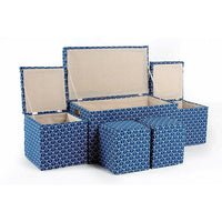 5 Piece Cloth Tufted Storage Ottoman