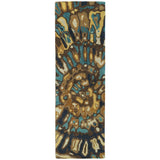 BRUSHSTROKES COLLECTION Teal Soft Area Rug