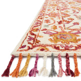 Sahara Botanical Berry Hand-Hooked Wool Area Rug