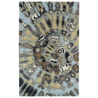 BRUSHSTROKES COLLECTION Teal Soft Area Rug