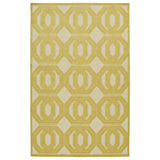 Trellis Indoor/ Outdoor Area Rug - Navy, Gold, Green