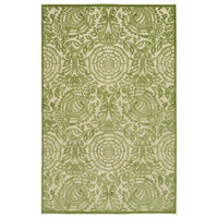 Paisley Floral Indoor/ Outdoor Area Rug - Blue, Green, Red