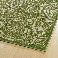 Paisley Floral Indoor/ Outdoor Area Rug - Blue, Green, Red