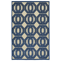 Trellis Indoor/ Outdoor Area Rug - Navy, Gold, Green