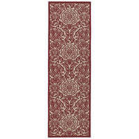 Paisley Floral Indoor/ Outdoor Area Rug - Blue, Green, Red