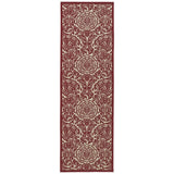 Paisley Floral Indoor/ Outdoor Area Rug - Blue, Green, Red